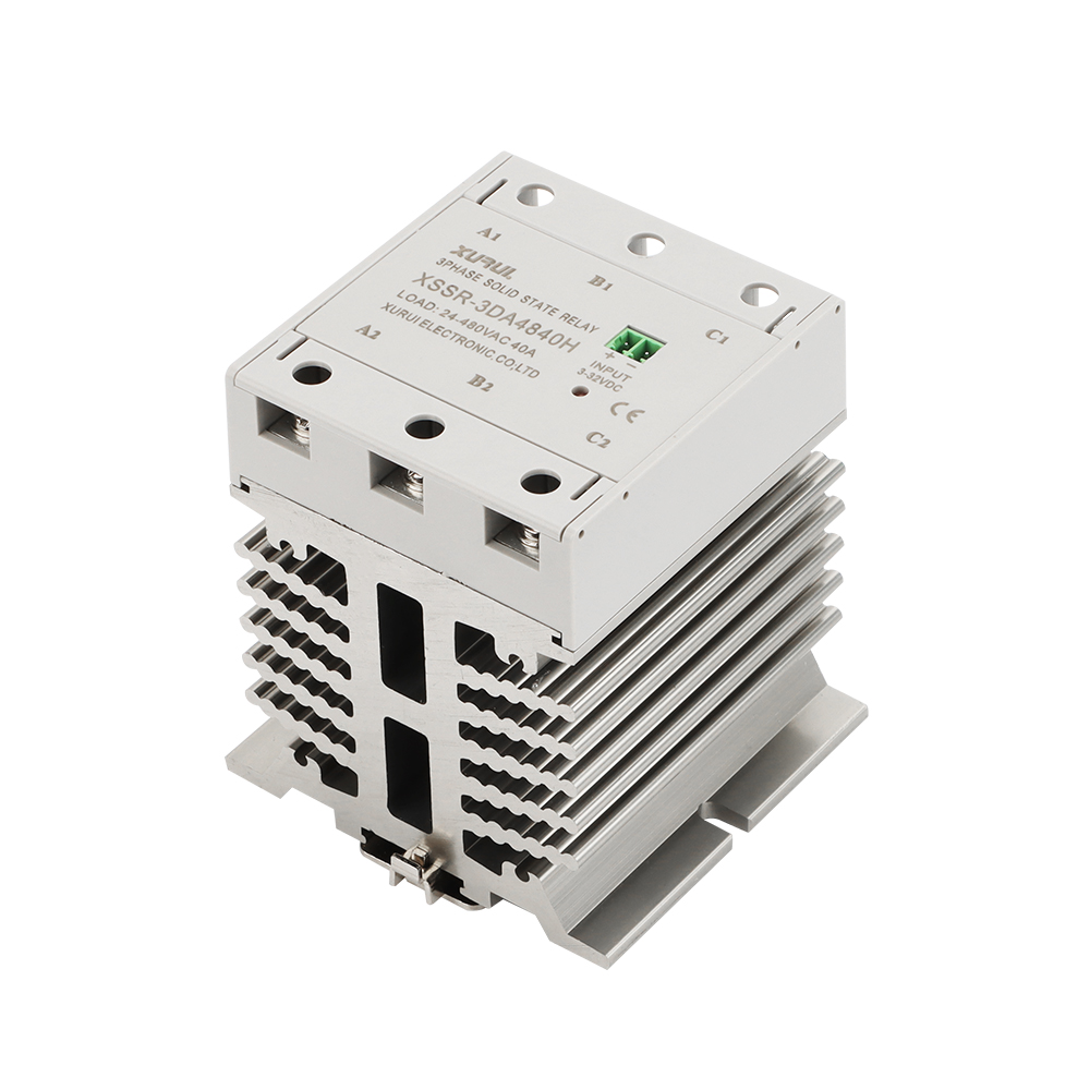 XSSR-3H 系列DIN轨道安装三相集成AC固态继电器